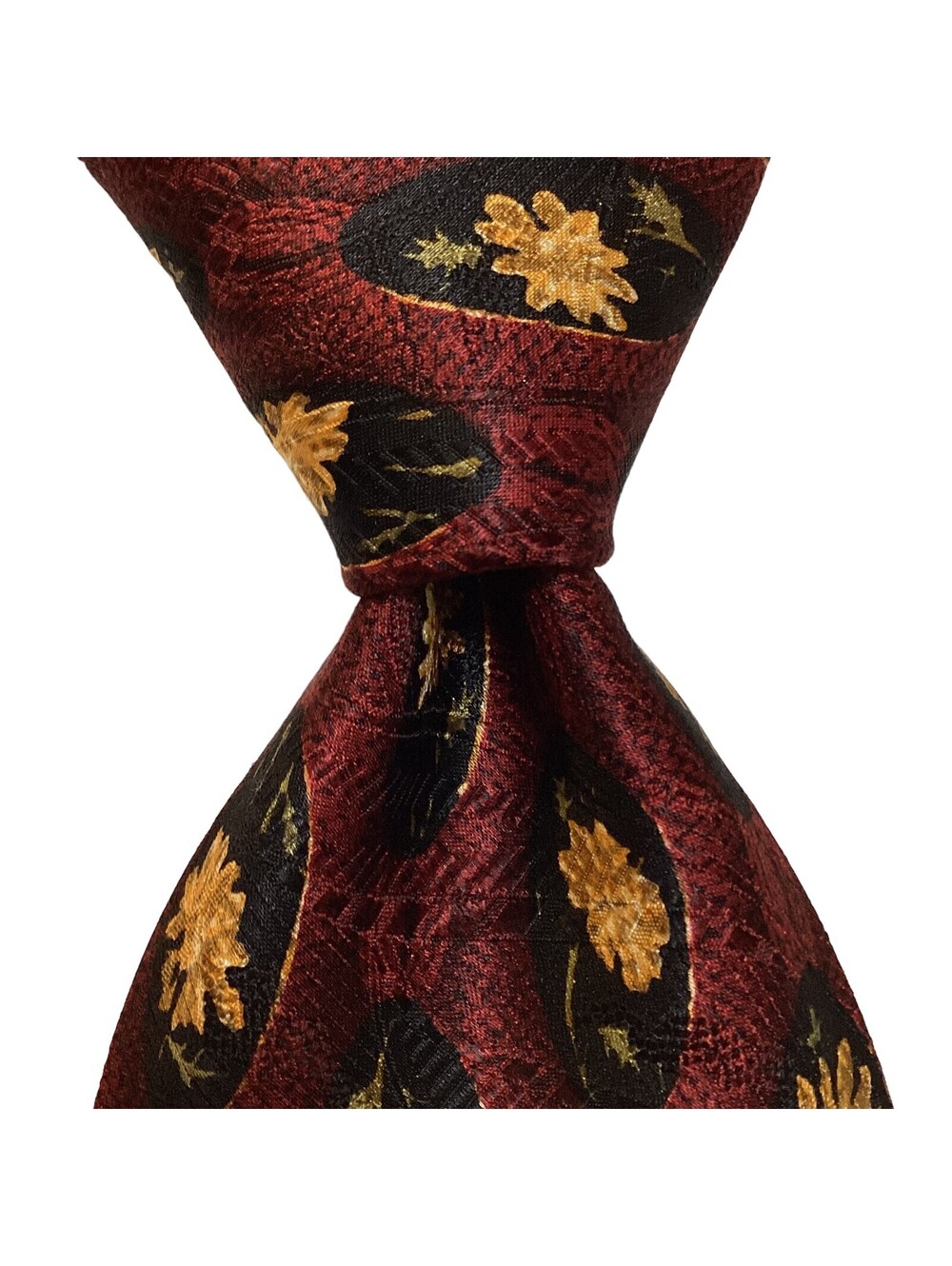 Robert Talbott Best of Class Men's Silk Necktie USA Designer Floral Burgundy EUC